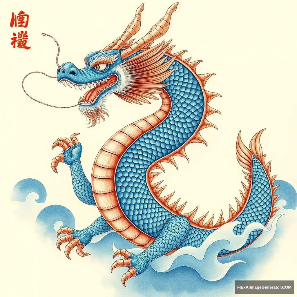 Korean blue dragon - Image