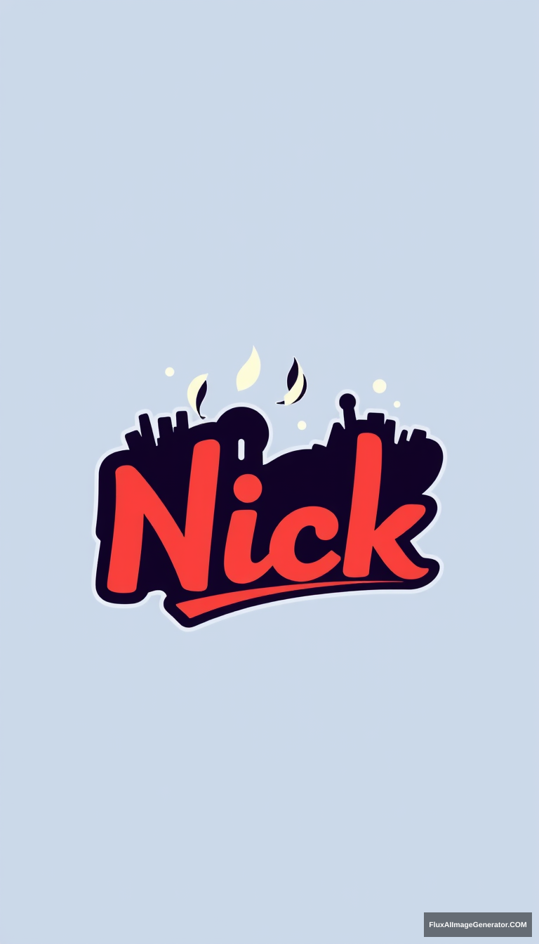 Create a logo that says Nick but uses musical elements. - Image