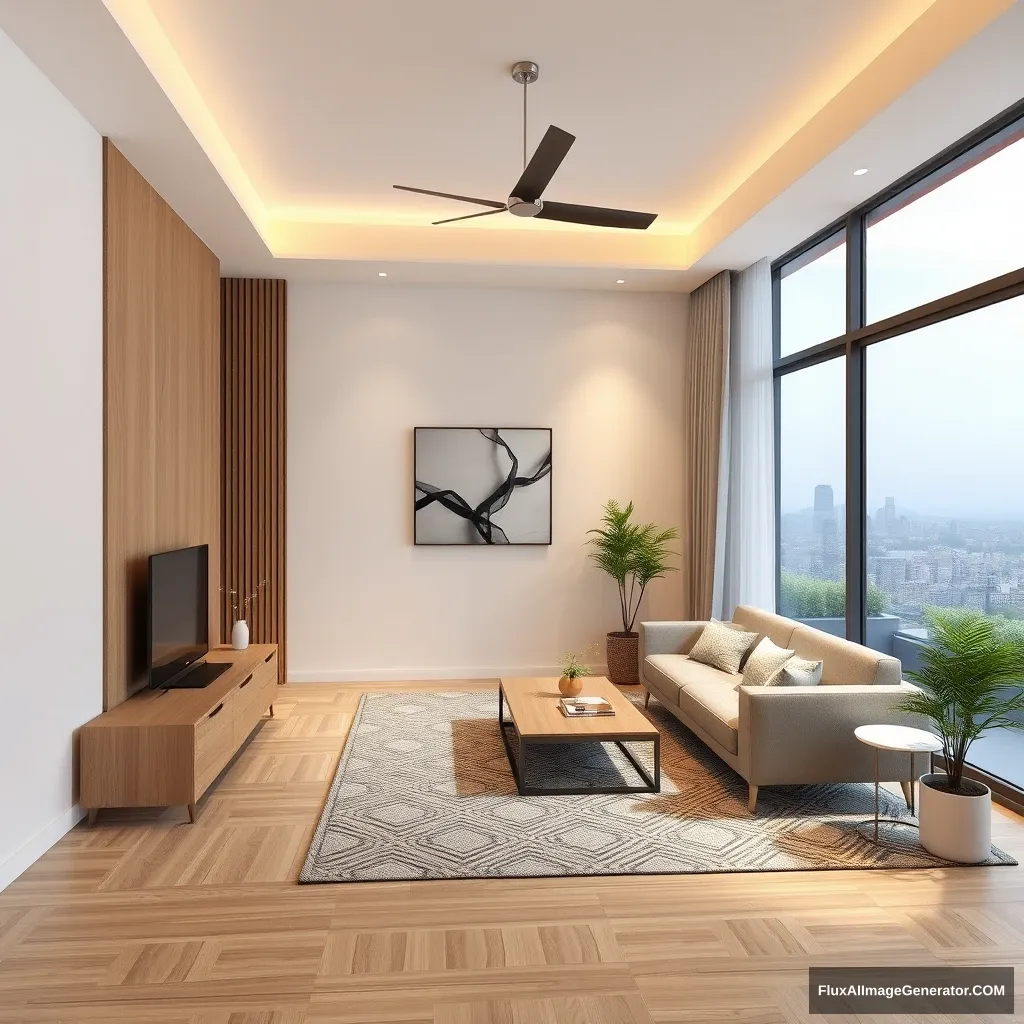 3D renderings of two-bedroom interior - Image