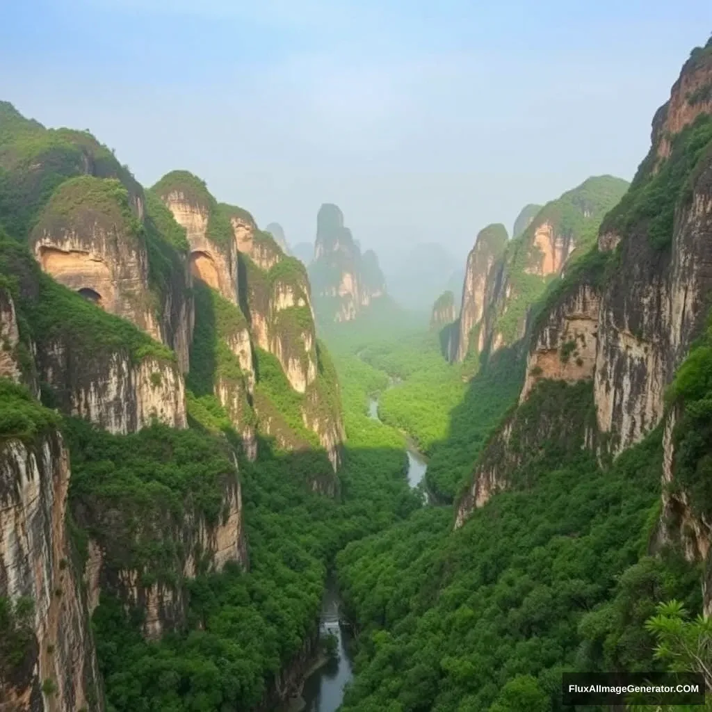 Mount Wuyi Grand Canyon in China - Image