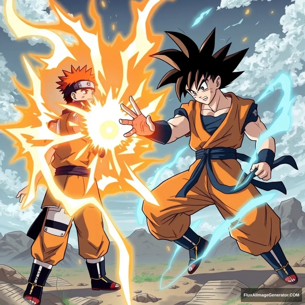 Naruto, Rasengan, Son Goku