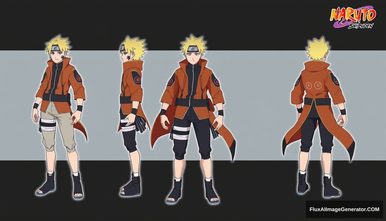 Create original character from Anime Naruto Shippuden, model design.