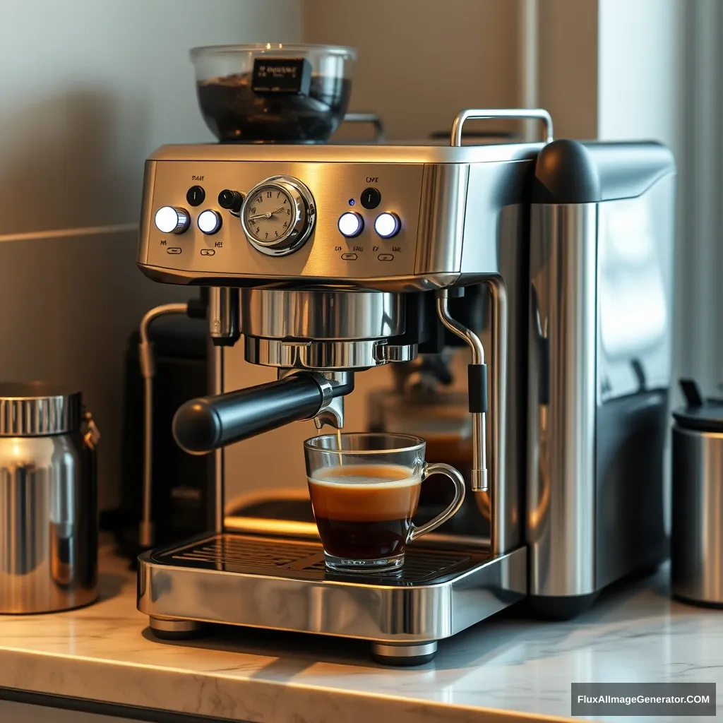 A coffee machine, beautiful.