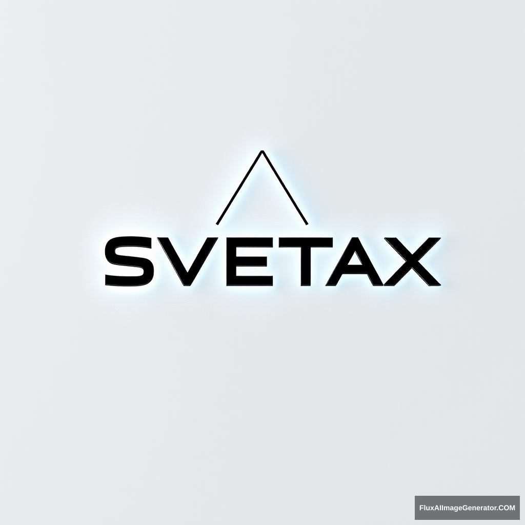 Modern "SVETAX" LED luminaire logo