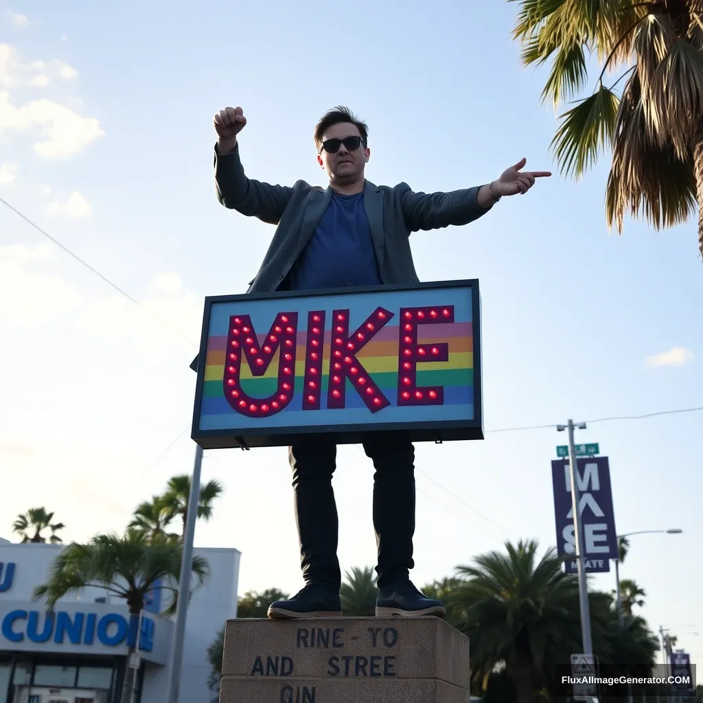 Mike is gay sign.