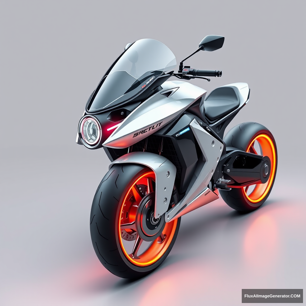 Futuristic motorbike - Image