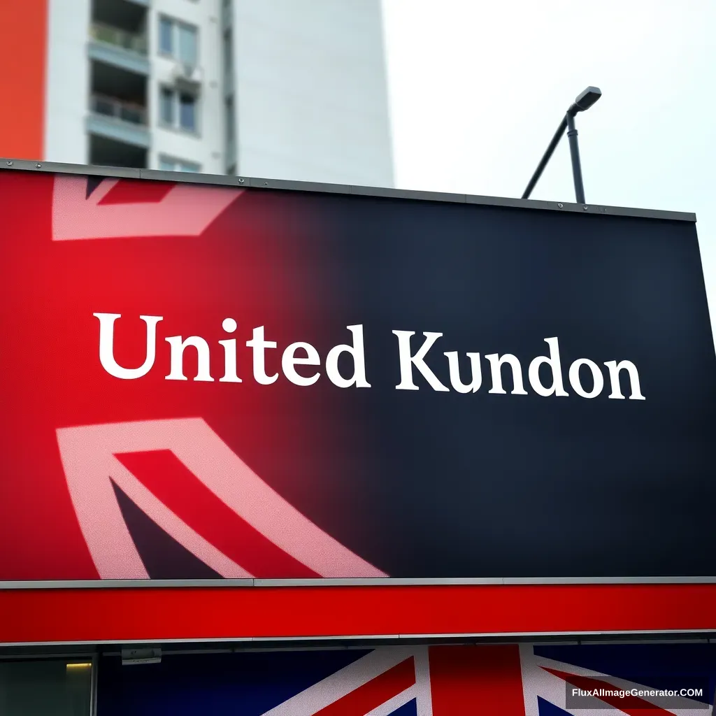 Name engraved on United Kingdom billboard