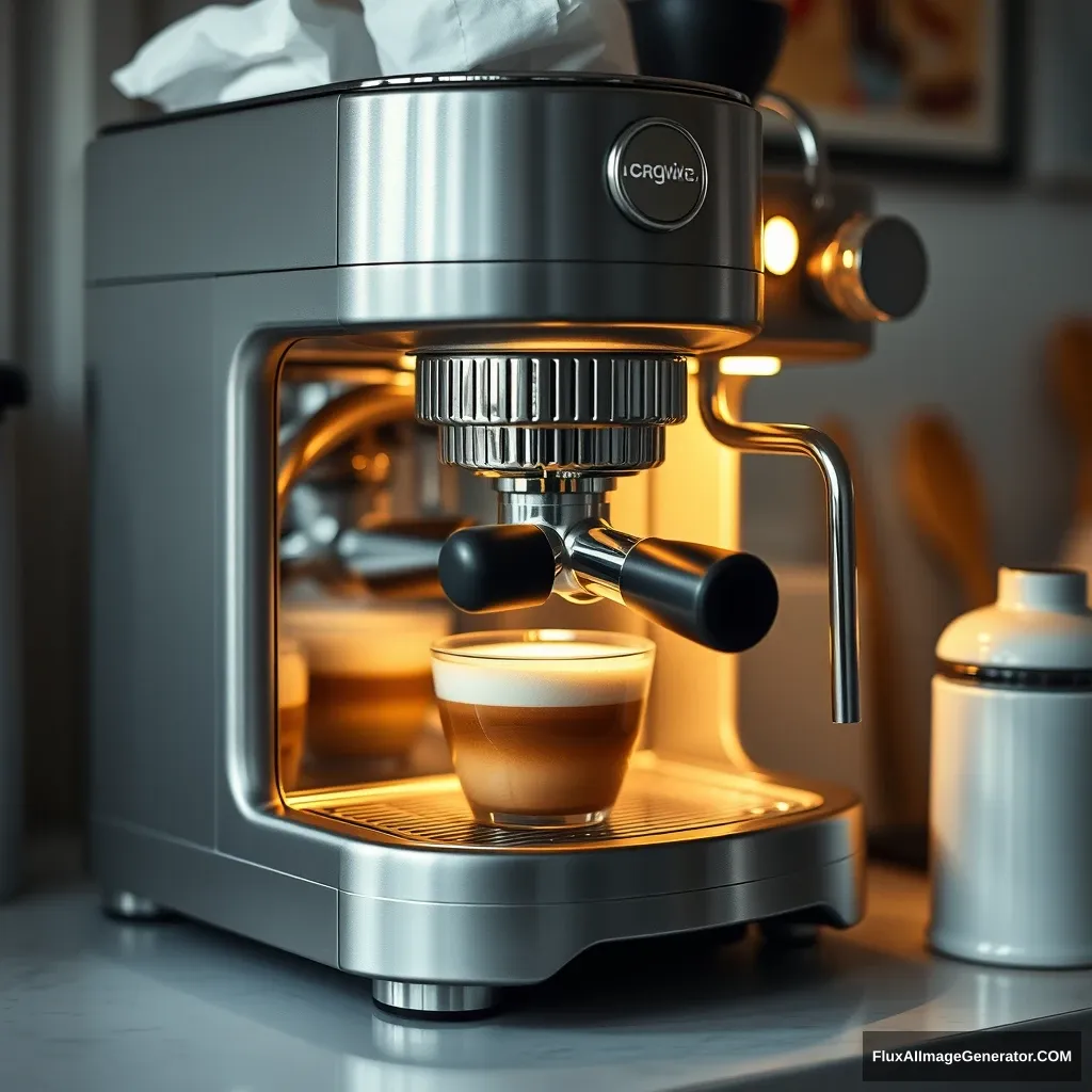 A coffee machine, beautiful.