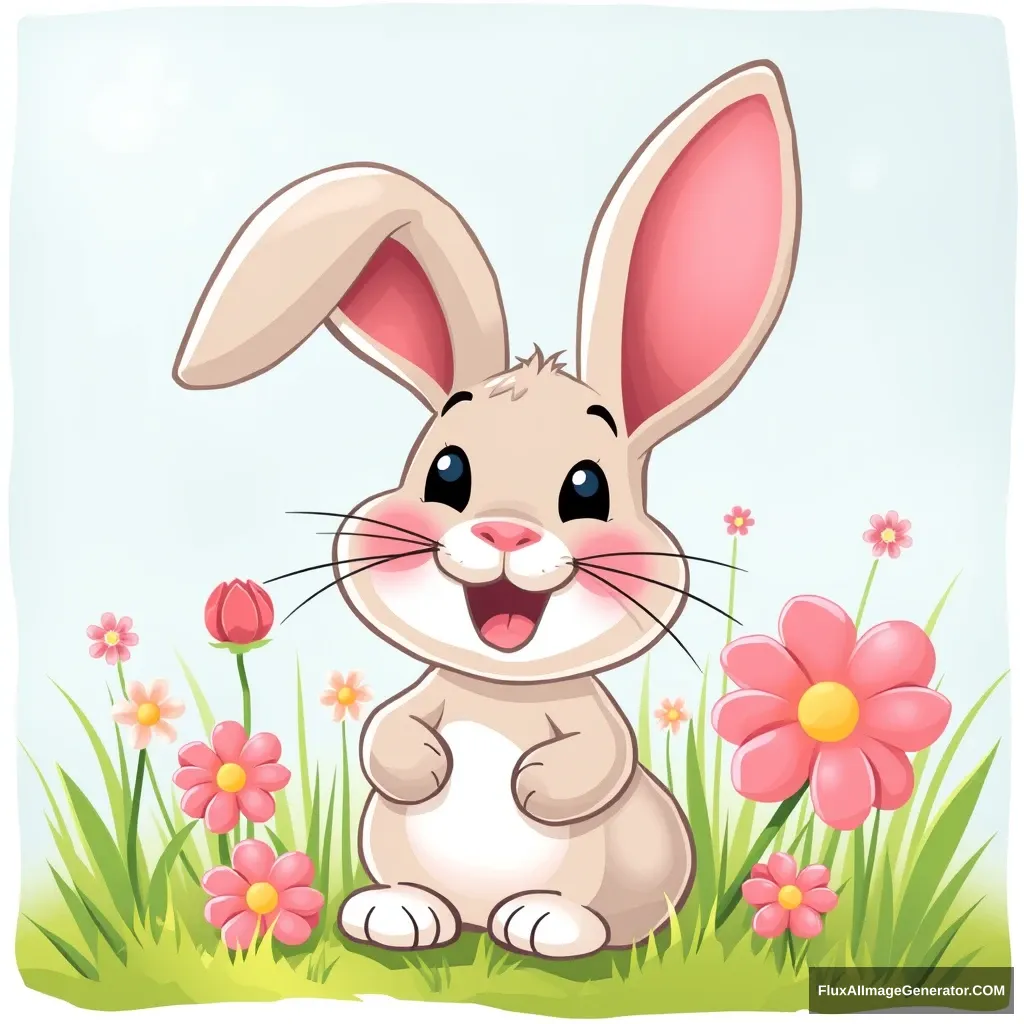 happy rabbit. - Image