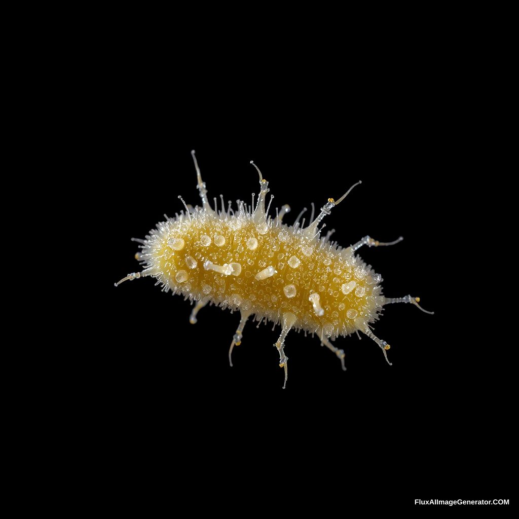 microbe covering black background