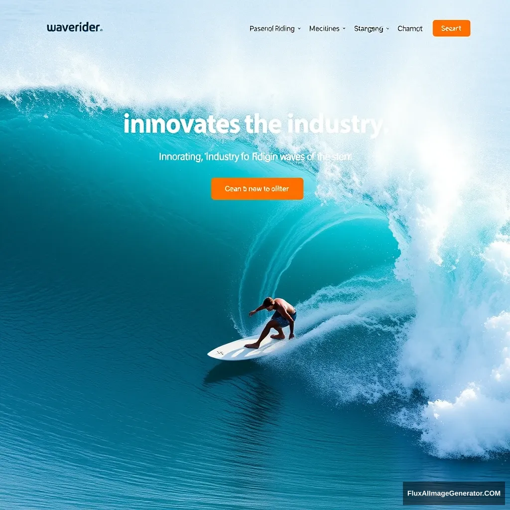 Waverider company website main background image

A feeling of innovating the industry by riding the waves of AI

An image of riding a surfboard over a big wave.