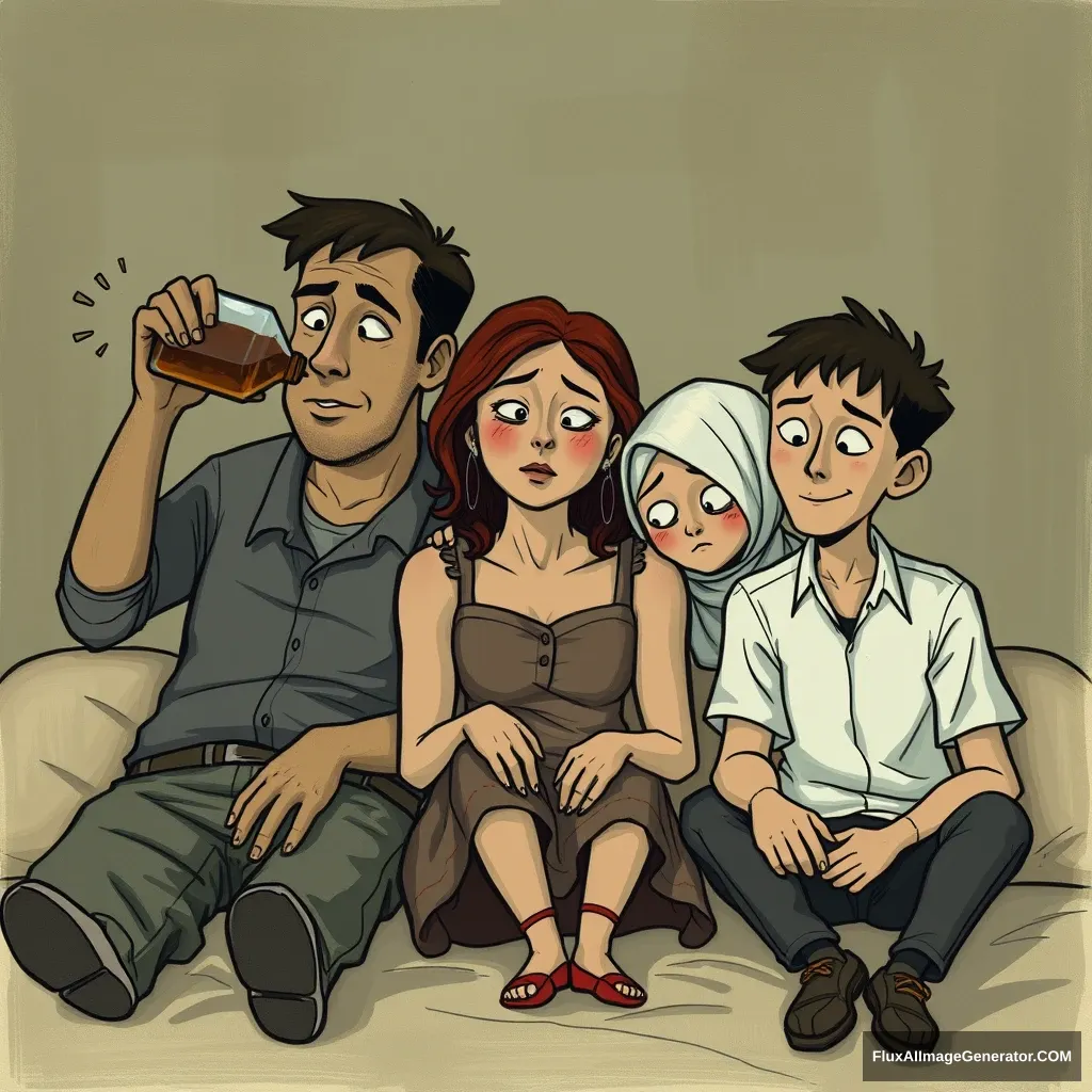 "A father who drinks too much, a sick mother, a mentally challenged sister, and a broken him." - Image