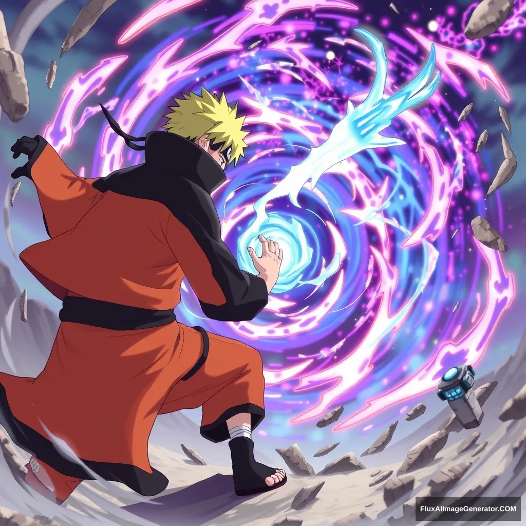 "Naruto Spiral Round defeats Kai." - Image