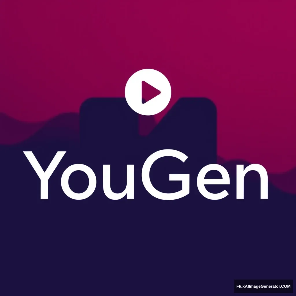 Logo for credits for a micro SaaS called YouGen to generate YouTube titles, descriptions, and tags.