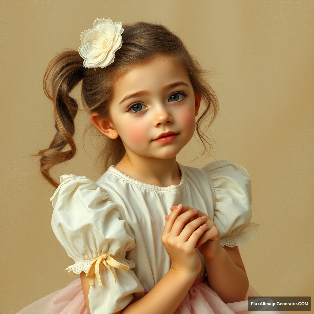 A delicate and beautiful girl - Image