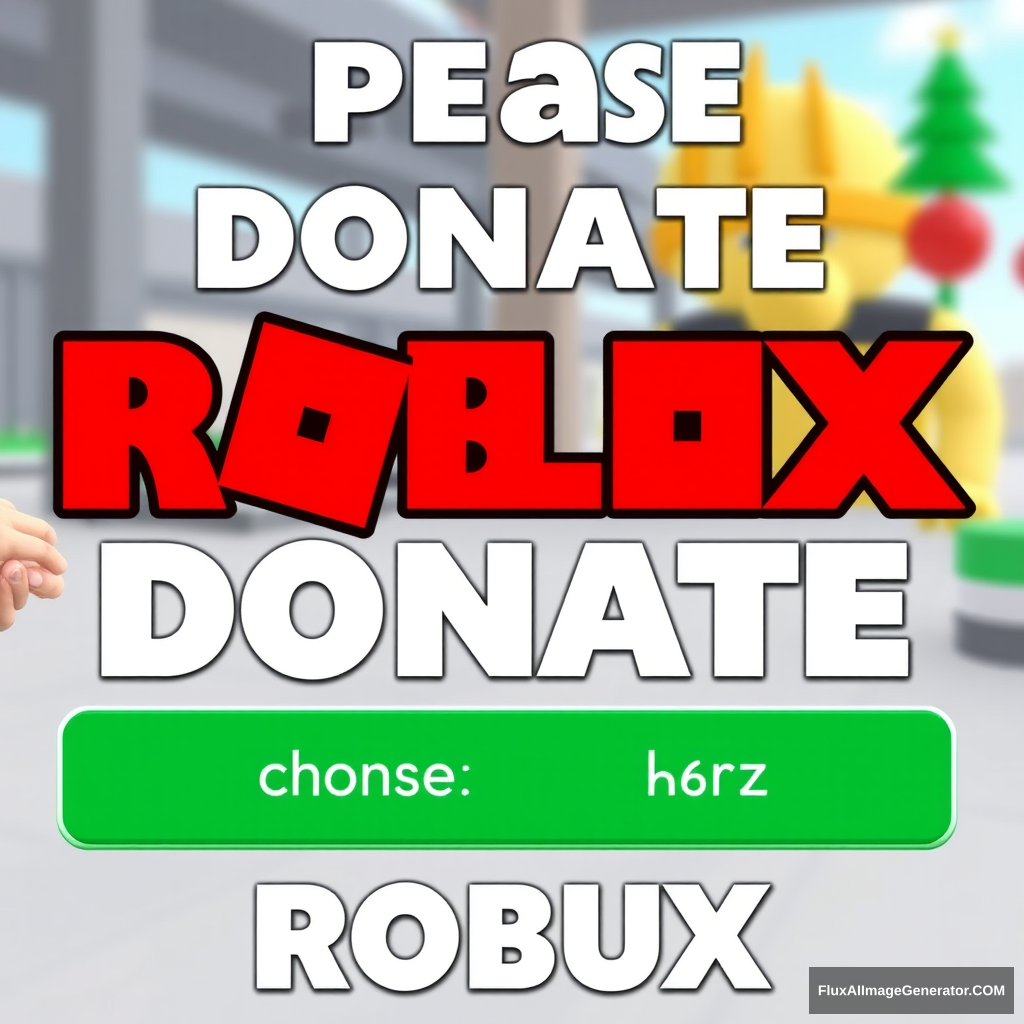 Please donate Roblox game Robux. - Image