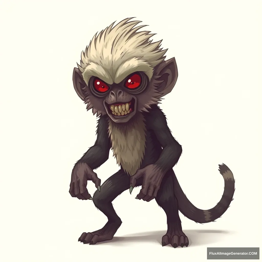 Product design for a dog-like monkey evil. - Image