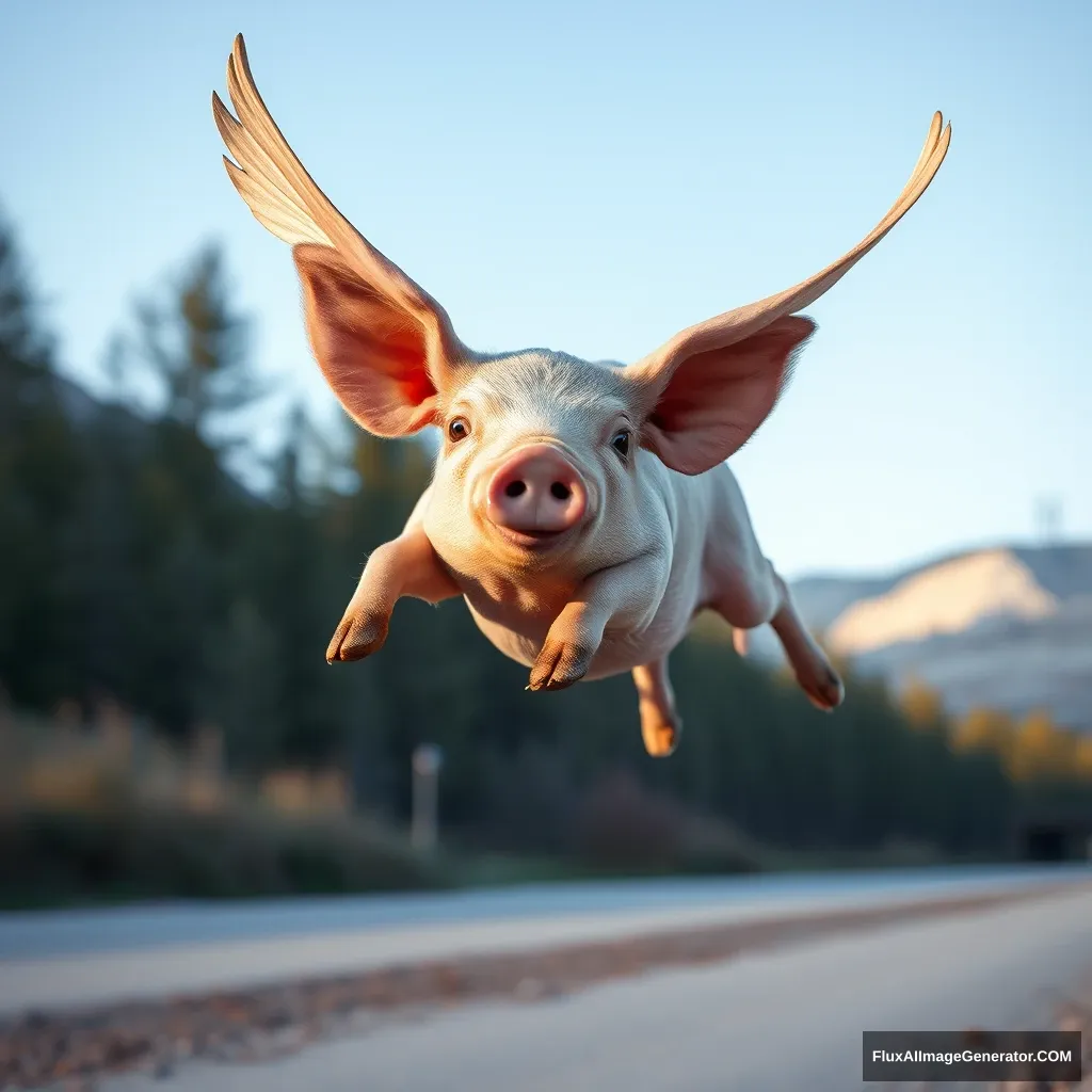 flying pig - Image