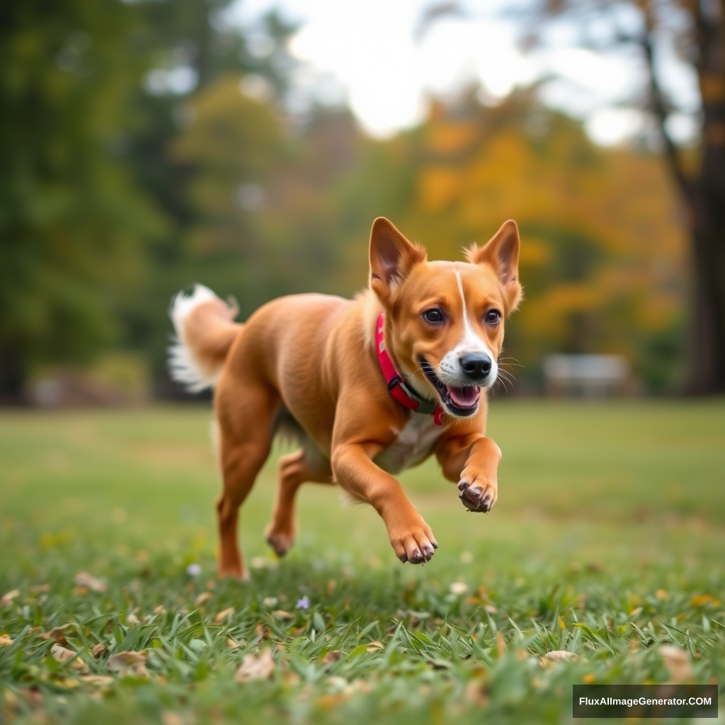 dog running