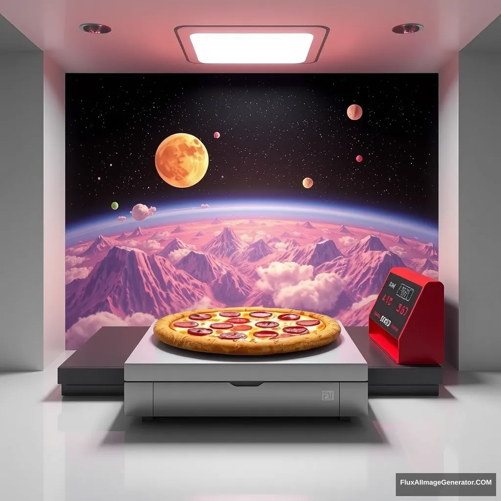 Pizza in the stratosphere printer - Image