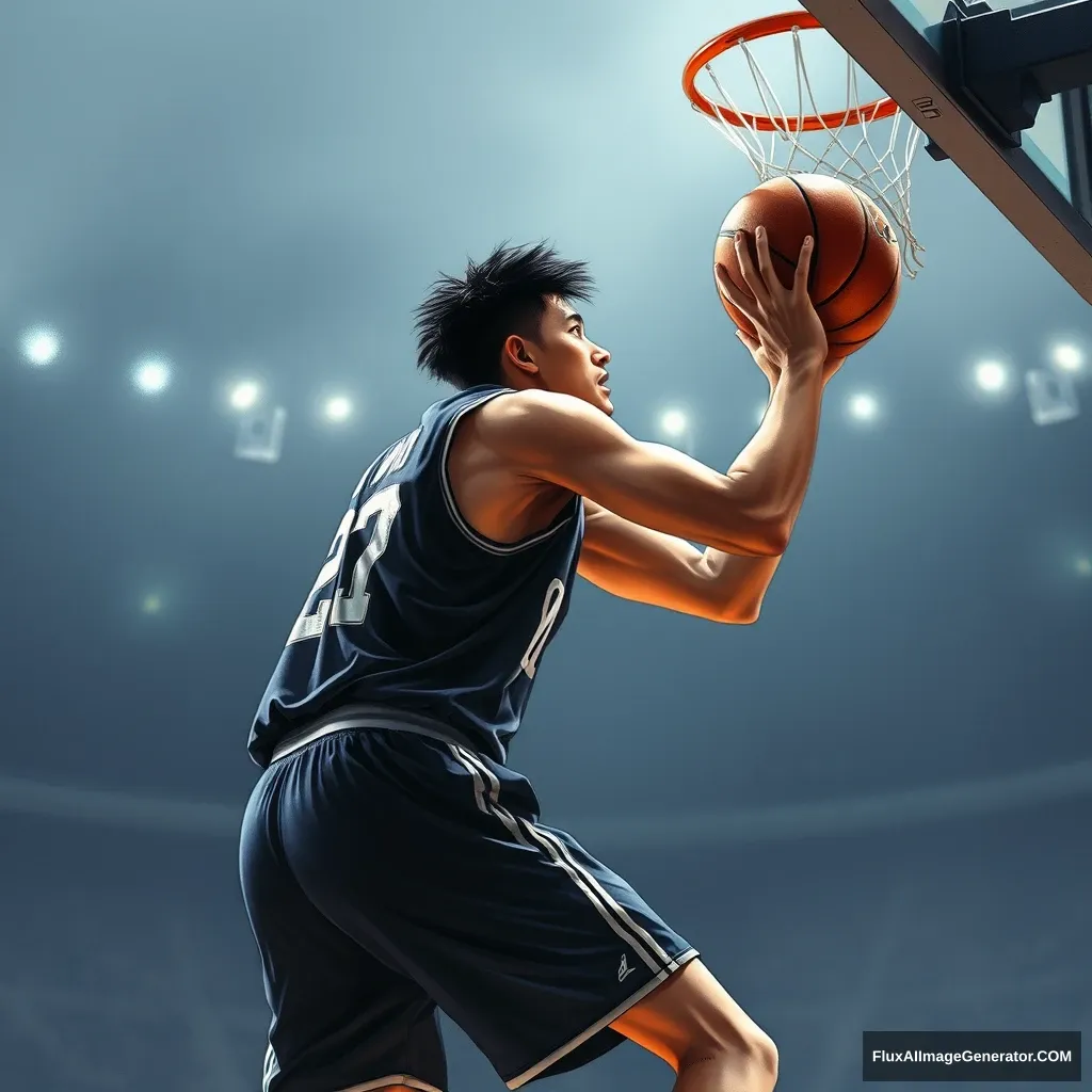 basketball player; Takehiko Inoue style