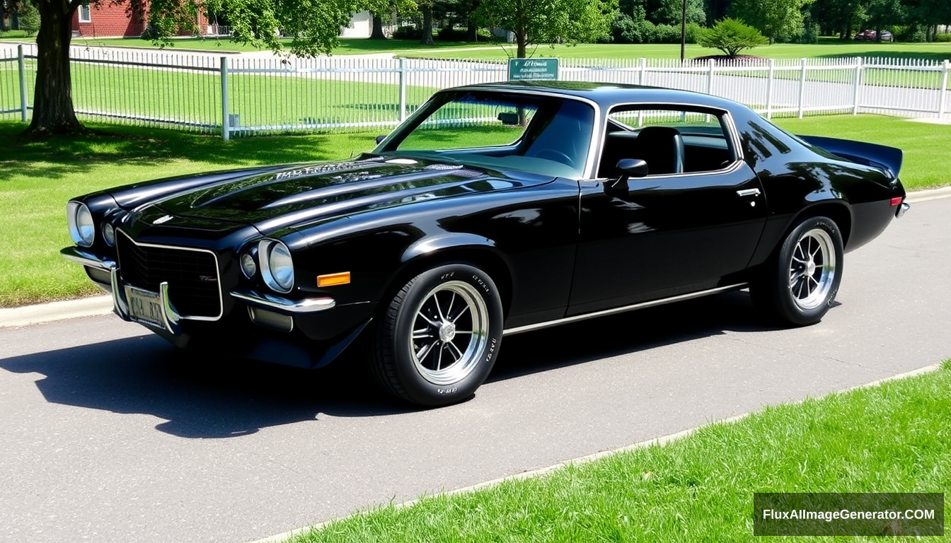 1972 Camaro with wire-spoke wheels, 4k. - Image