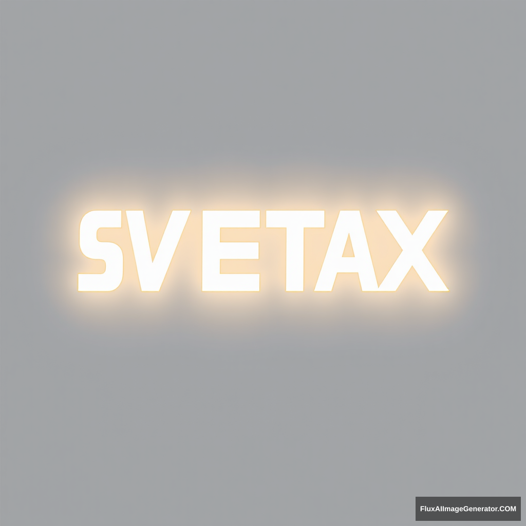 Modern “SVETAX” LED luminaire logo - Image