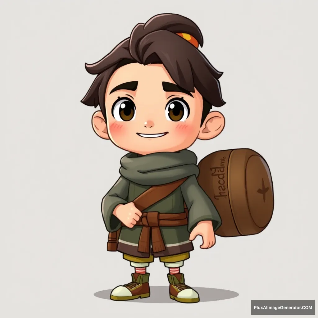 The cartoon character of the protagonist in Journey to the West.