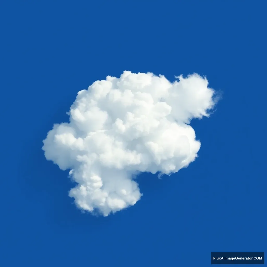 Generate a cloud in the shape of an F.