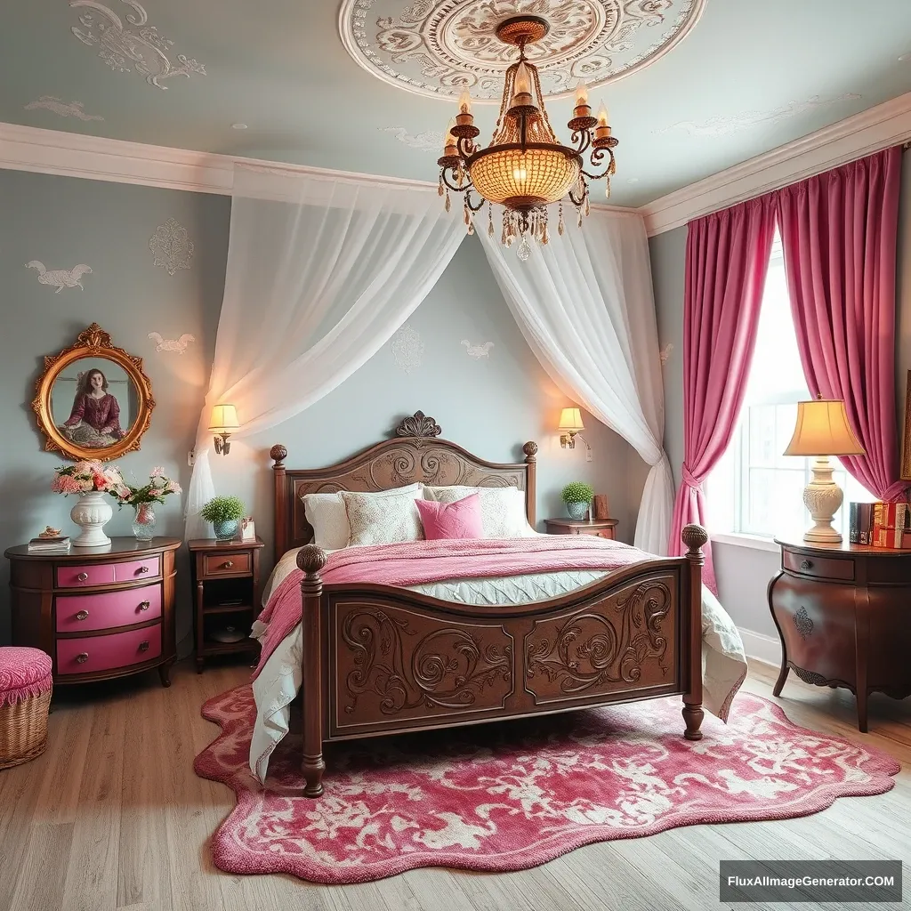 A fairy tale style bedroom