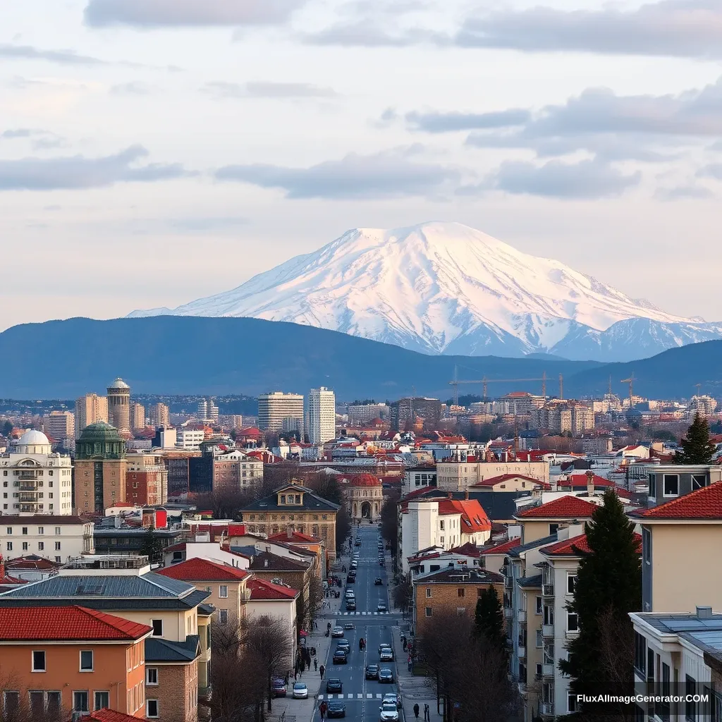 Mount Erciyes view from city center - Image