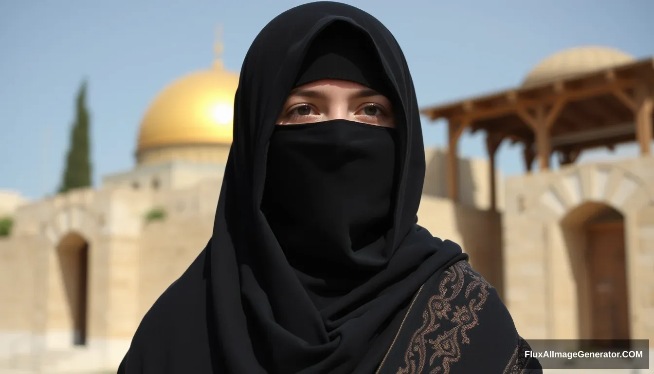 A woman wearing a niqab lived in Jerusalem and was raised by her uncle, Prophet Zakariya (peace be upon him), who was also a prophet.