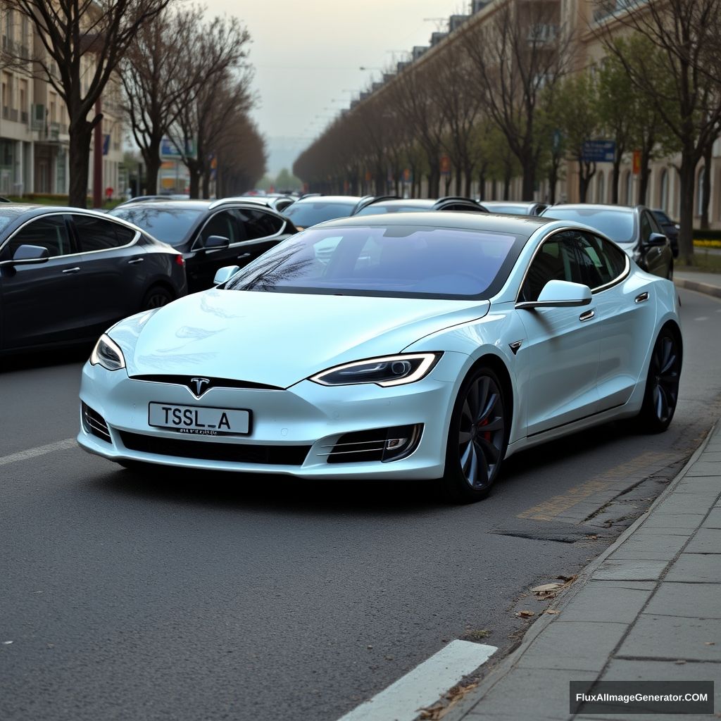 Tesla cars in Tehran