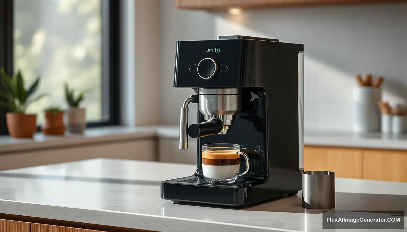 A coffee machine, beautiful, xiaomi style.