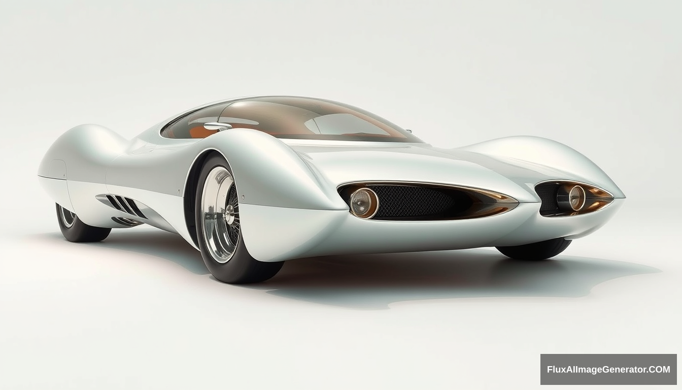 ultra futuristic concept car, circa 1965, 4k. - Image