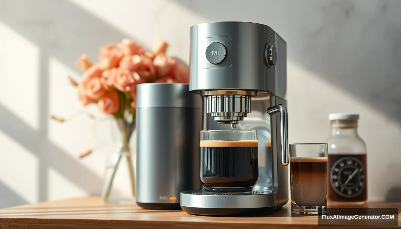 A coffee machine, beautiful, xiaomi style