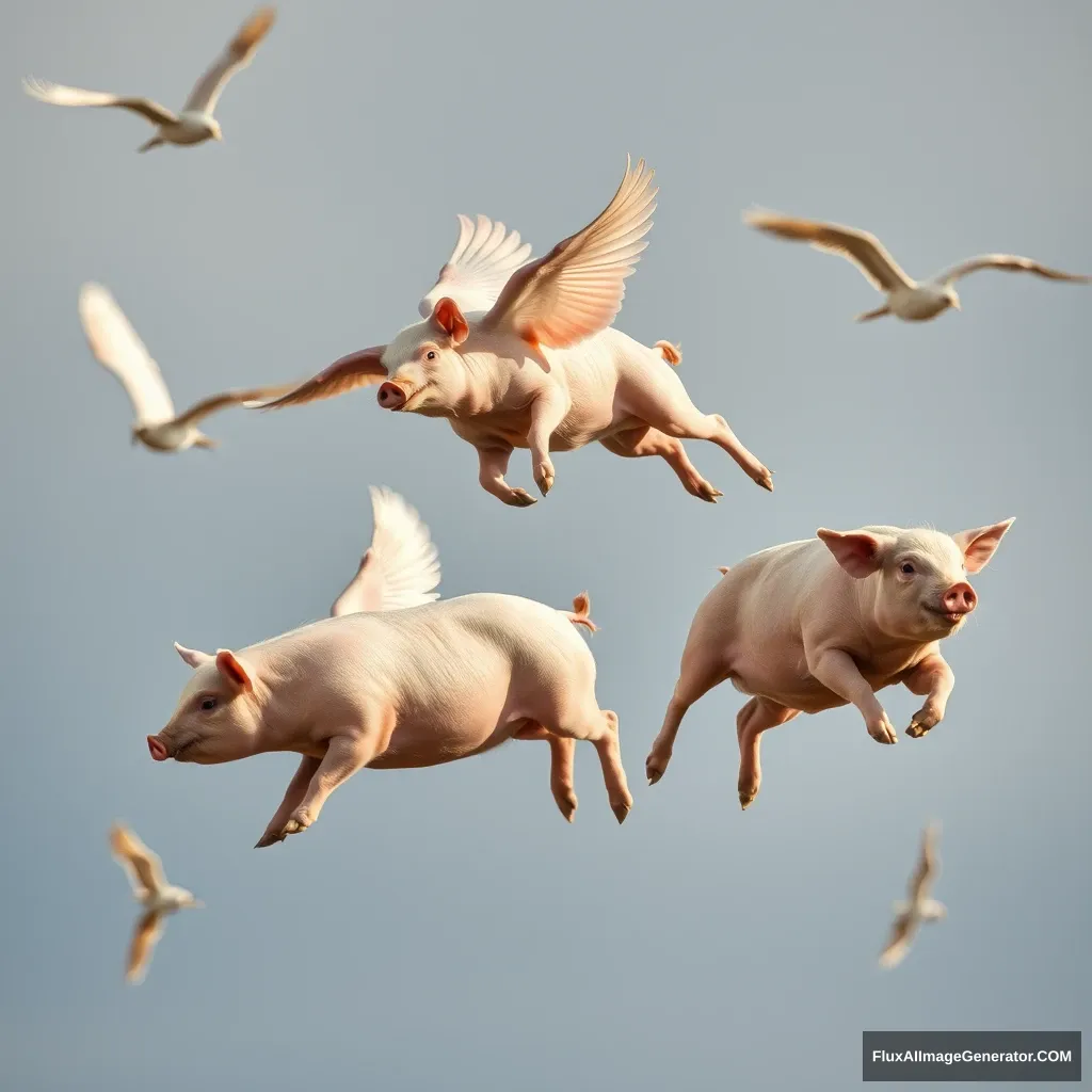 Flying pigs