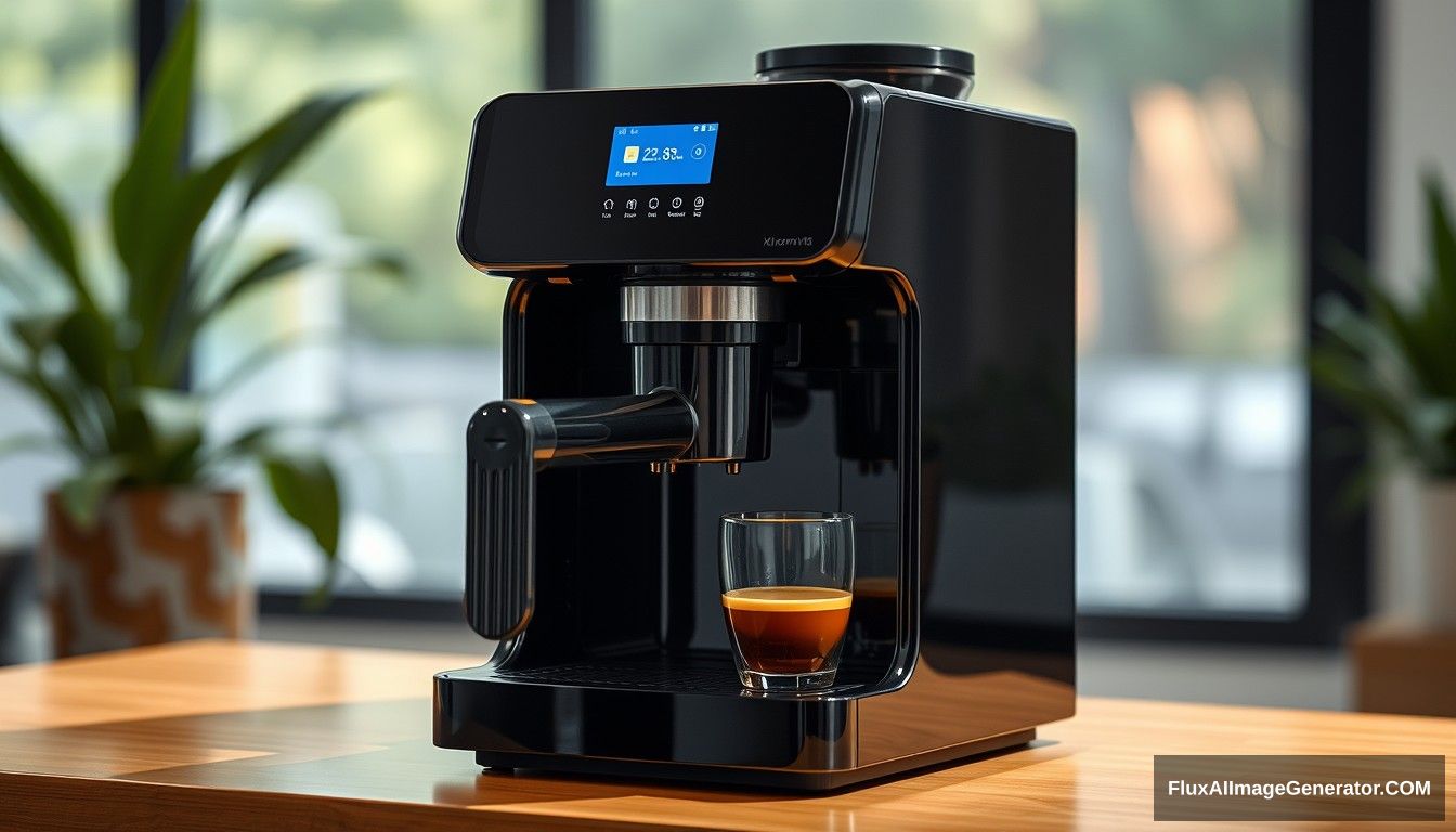 A coffee machine, beautiful, Xiaomi style.