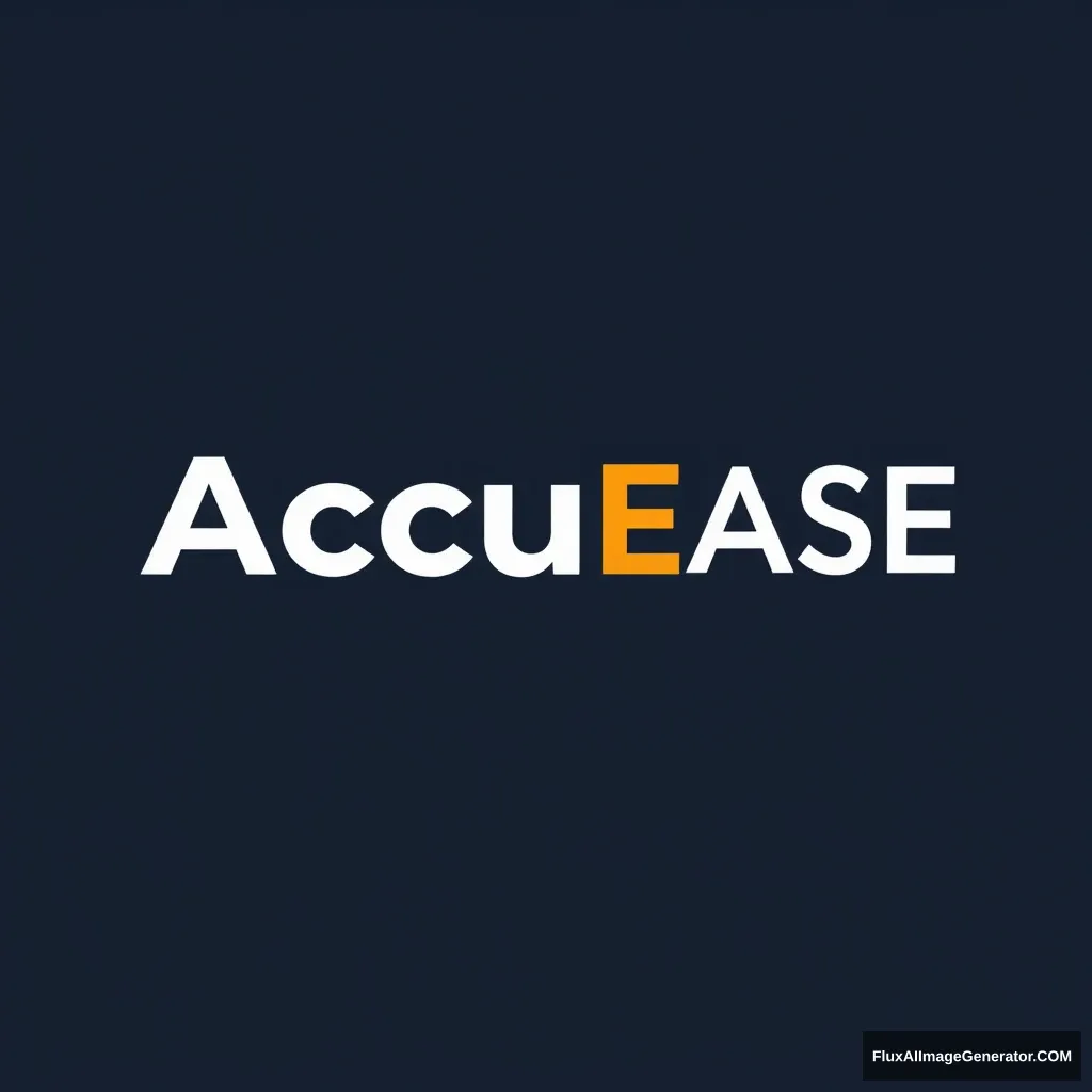 a logo for application, named "AccuEASE"