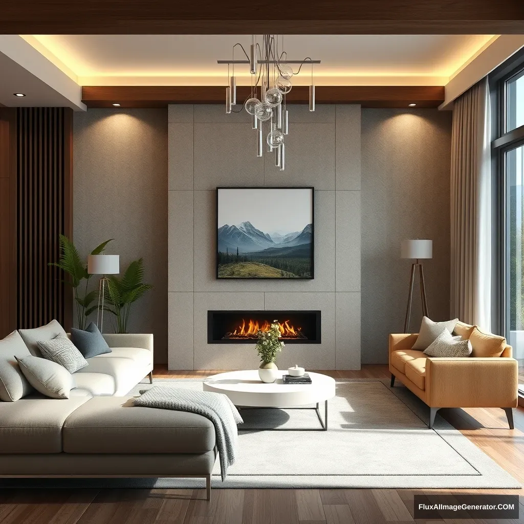 Living room decoration renderings