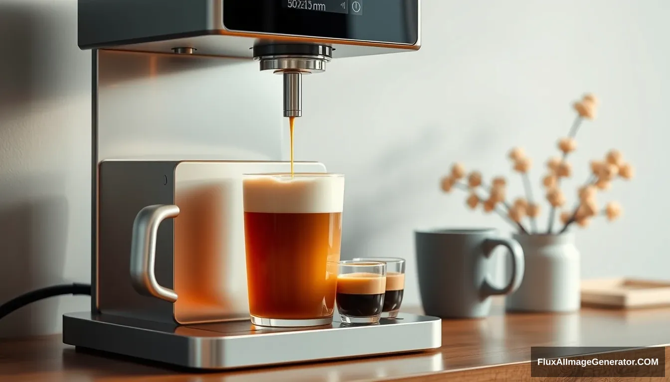 A coffee machine, beautiful, xiaomi style - Image