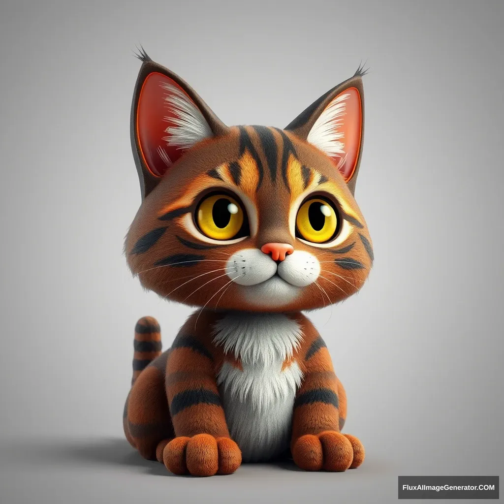 A three-dimensional cat. - Image