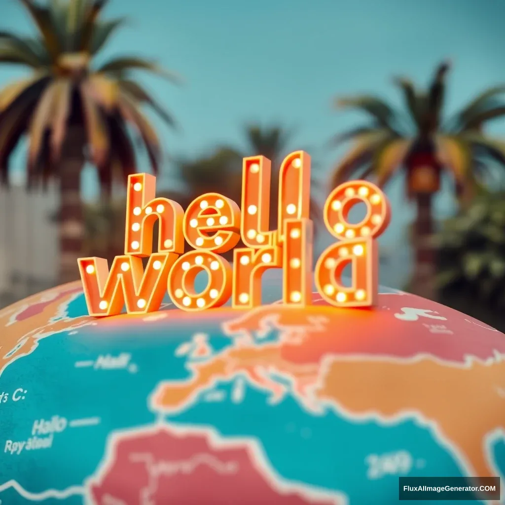 A sign reading "hello world" - Image