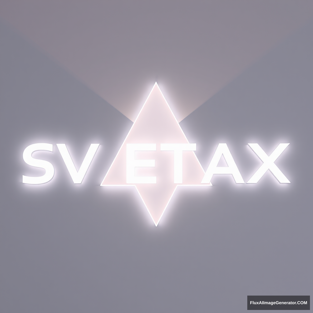 Modern “SVETAX” LED luminaire logo - Image