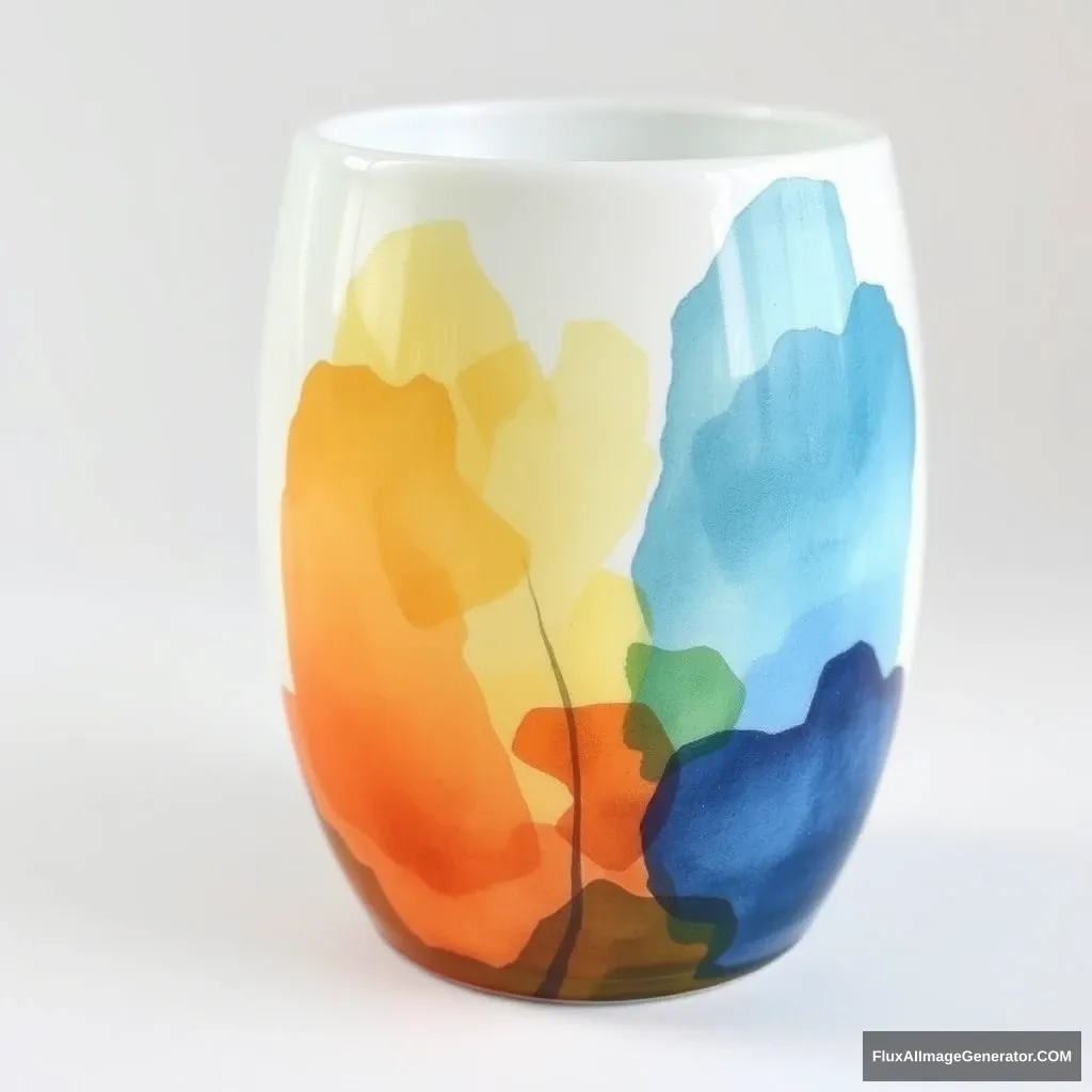 Watercolor vase - Image