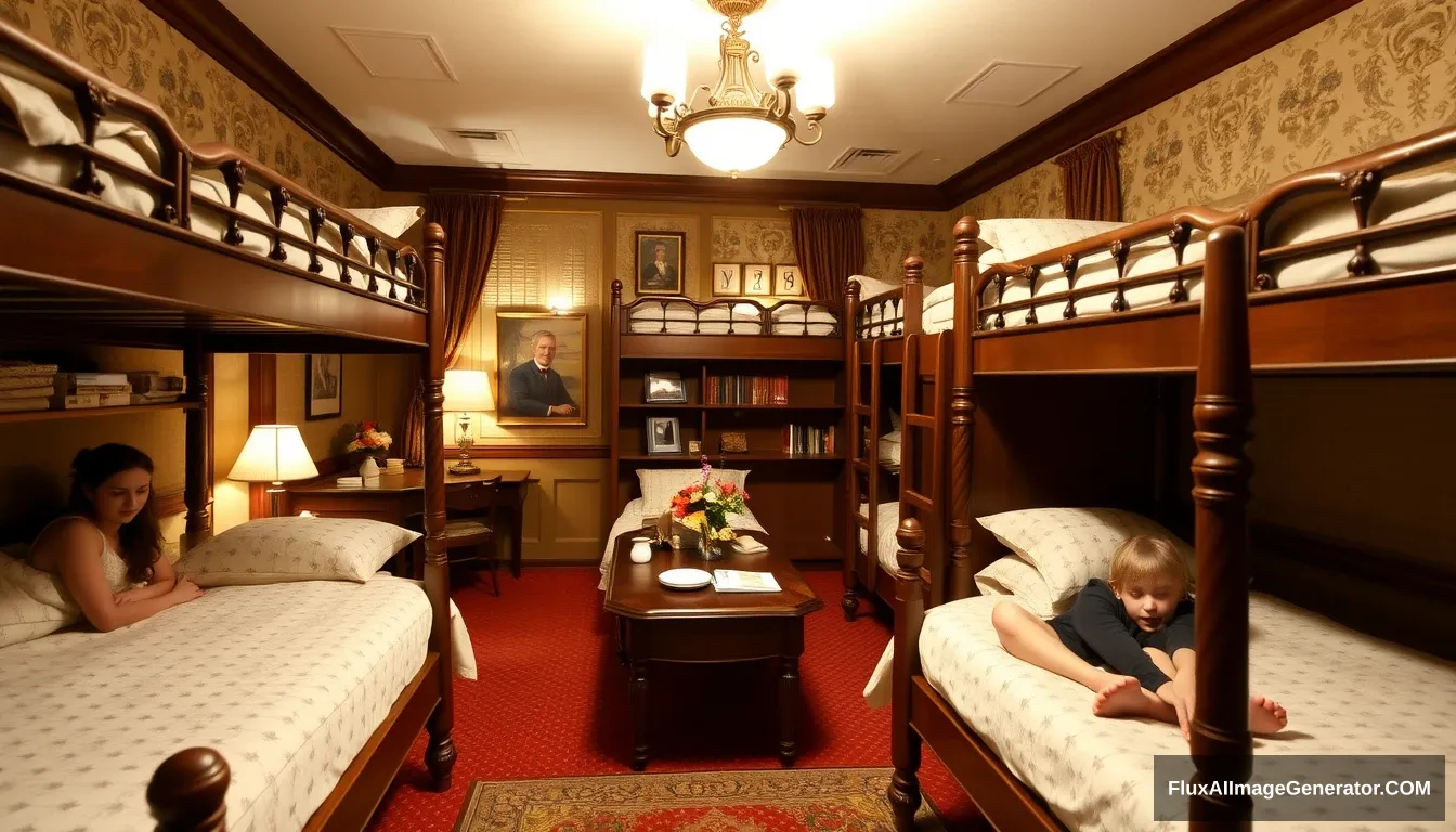 A lively dormitory in an extremely posh and prestigious boarding school for middle-school girls.