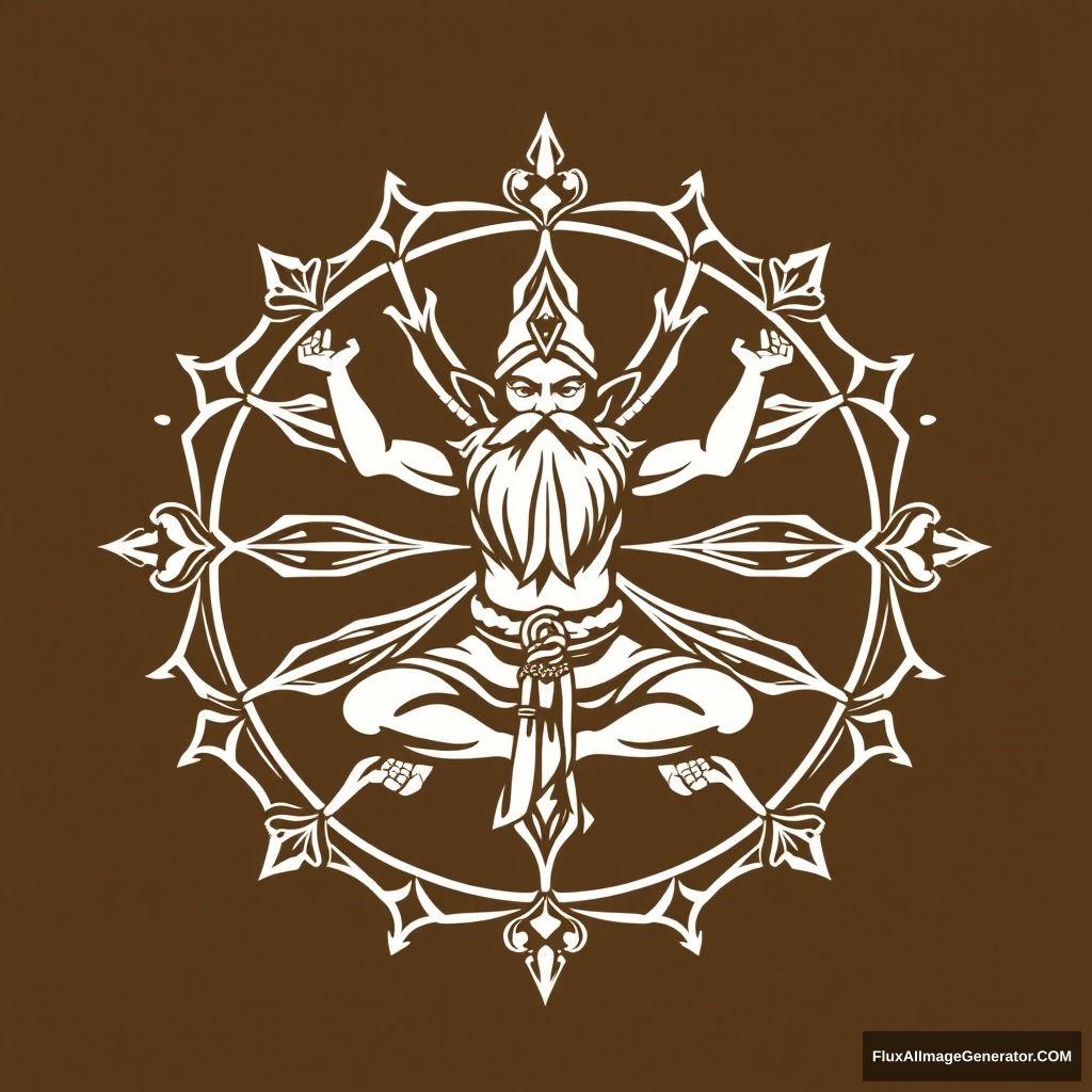 The emblem of the powerful dwarf yoga Tolkien.