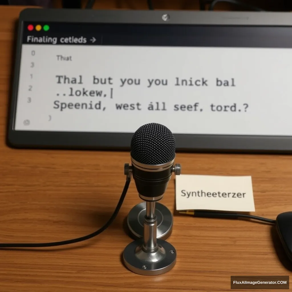 "Finally, you can call the Speak method of the SpeechSynthesizer object to read aloud."