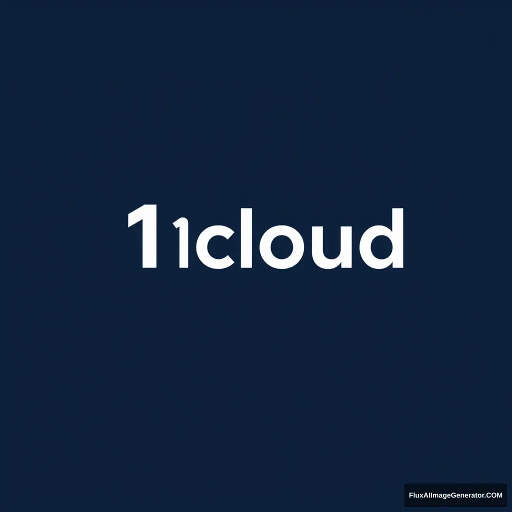 "Design a logo for 1cloud, which provides one-stop cloud services. The logo should be simpler." - Image