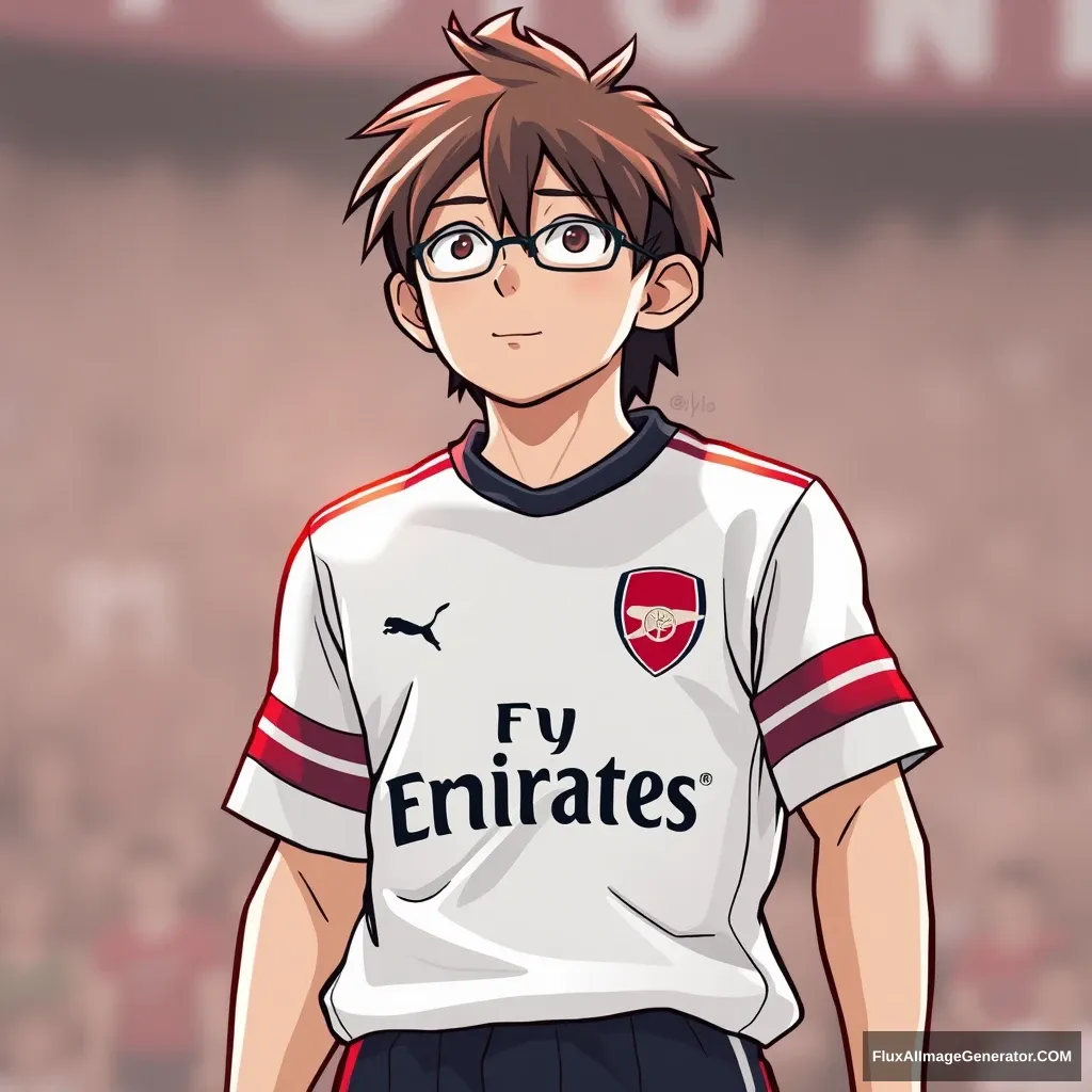 Edogawa Conan wearing Arsenal Jersey